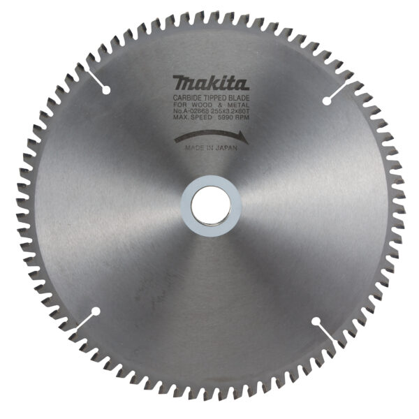 Circular Saw Blade, Universal T.C.T. 255 x 30 mm, 80 T, Metal | A-02668