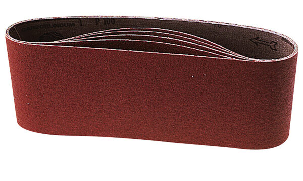 Abrasive belt 30 x 533 mm, 120G, Stone / Plastic, 10 pcs | A-23961