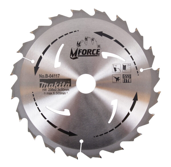 Circular saw blade, M-Force T.C.T, 235 x 30 mm, 20 T | B-04117