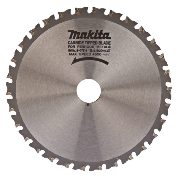 Circular Saw Blade, Specialized T.C.T. 136 x 20 mm, 30 T, Metal | B-07319