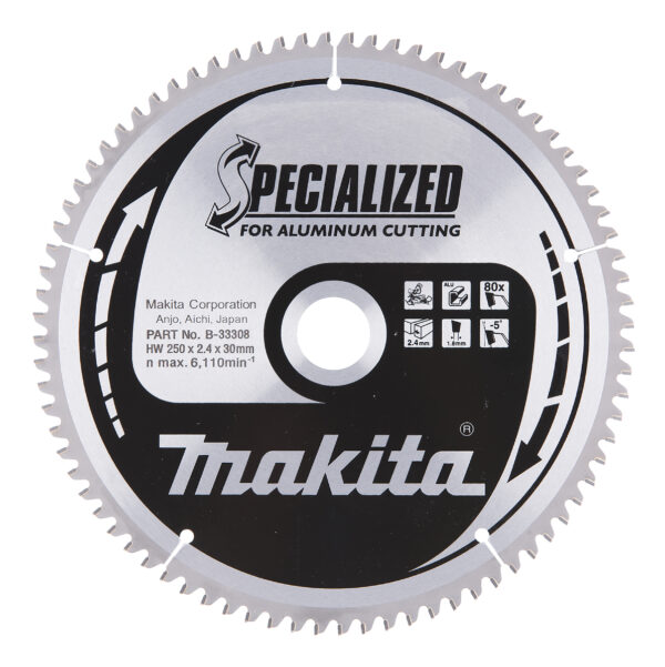 Circular saw blade 250 mm, Z-80 | B-33308