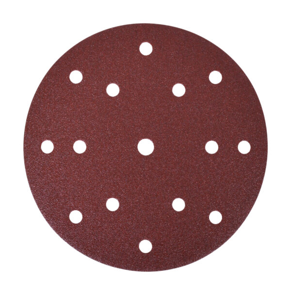 Abrasive Disc 150 mm, 100G, Velcro, Wood, 15 Holes, 10 pcs | B-51443