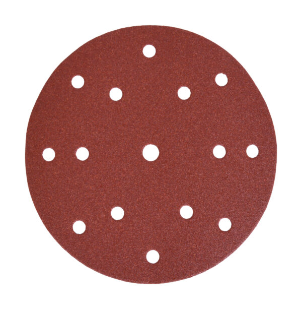 Abrasive Disc 150 mm, 120G, Velcro, Wood / Metal, 15 Holes, 10 pcs | B-51459