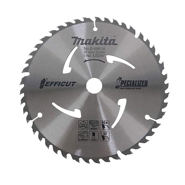 Circular saw blade, Efficut T.C.T, 185 x 20 mm, 45 T, Wood | B-68616