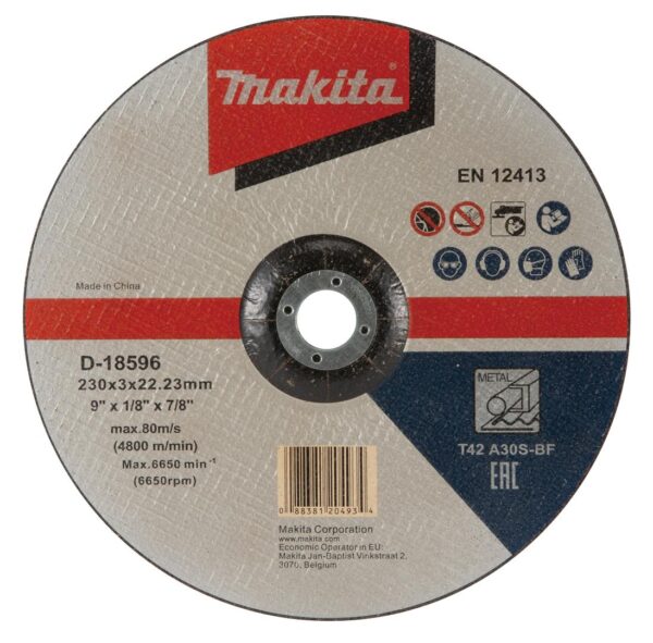 Cut off wheel, 230 x 3 x 22,23 mm, A30S | D-18596