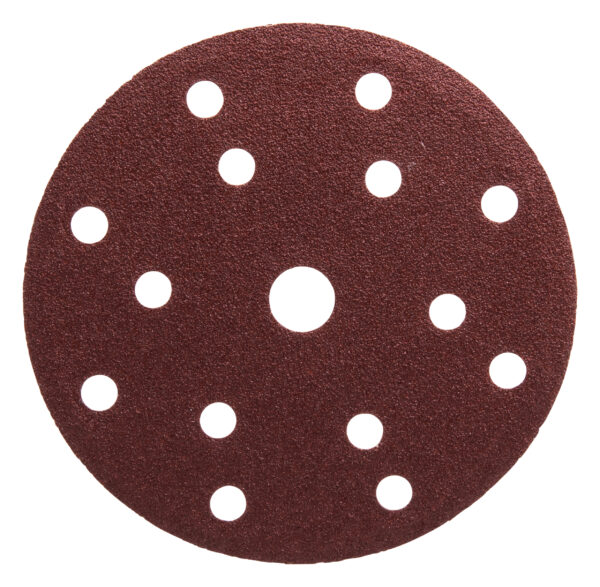 Abrasive paper set for random orbit sander, 150 mm, 8 holes, Hook & Loop, 20 pcs | D-77235