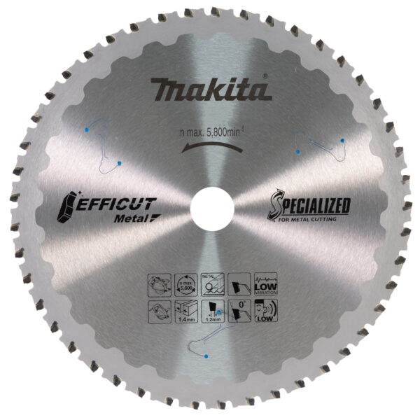 Metal Cutting Saw Blade, Efficut T.C.T, 305 x 25,4 mm, 63 T | E-12083