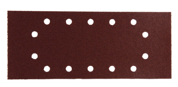 Abrasive Paper 115 x 280 mm, 80G, Velcro, 14 Holes, 10 pcs | P-33021