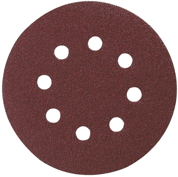 Abrasive Disc 125 mm, 80G, Velcro, Wood / Metal, 10 pcs | P-43555